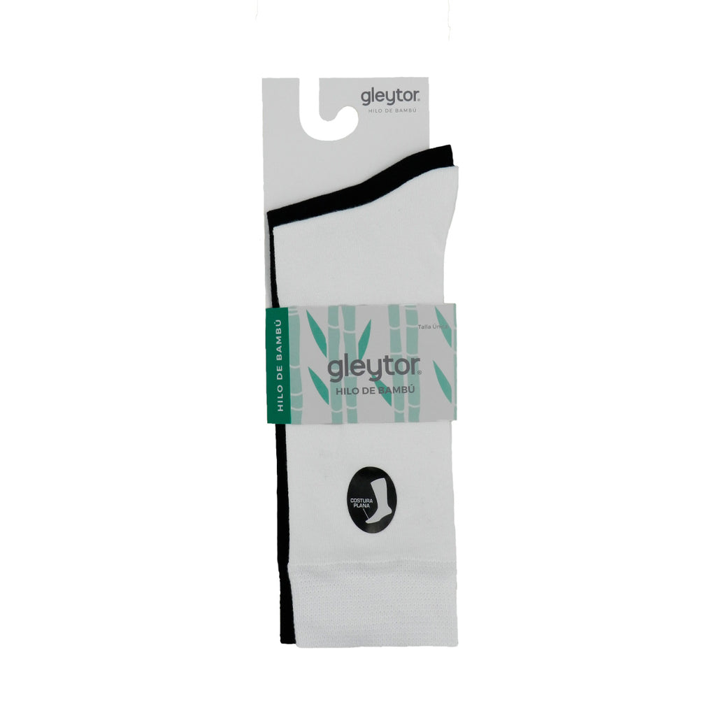 PAQUETE 2 PARES: CALCETÍN LISO BAMBÚ