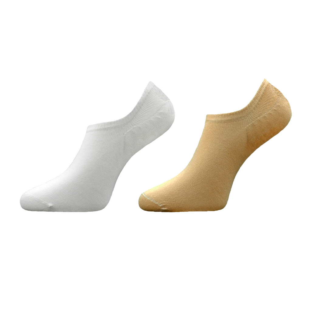 PAQUETE 2 PARES: PROTECTOPIE LISO BAMBÚ