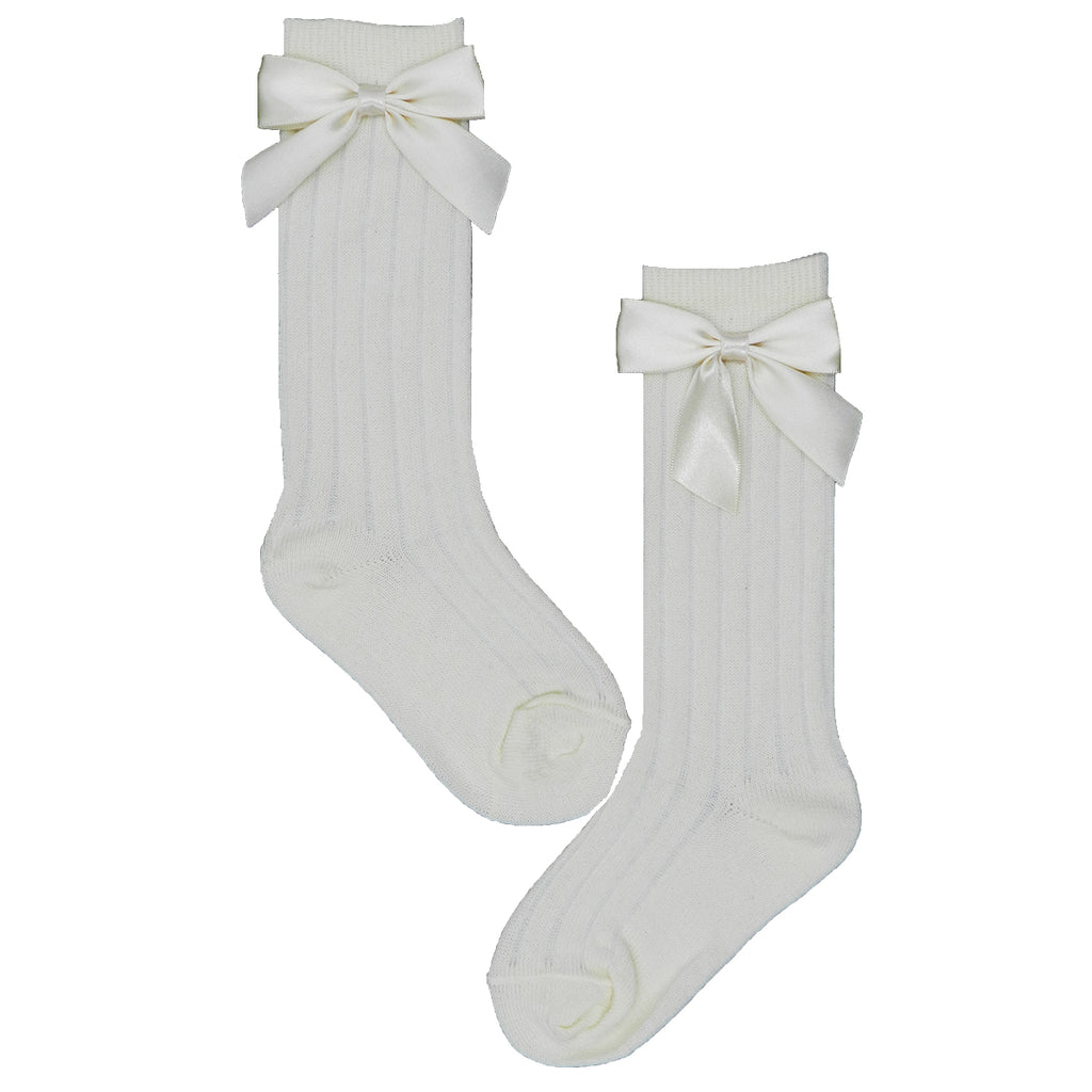 CALCETA ALGODÓN CON MOÑO