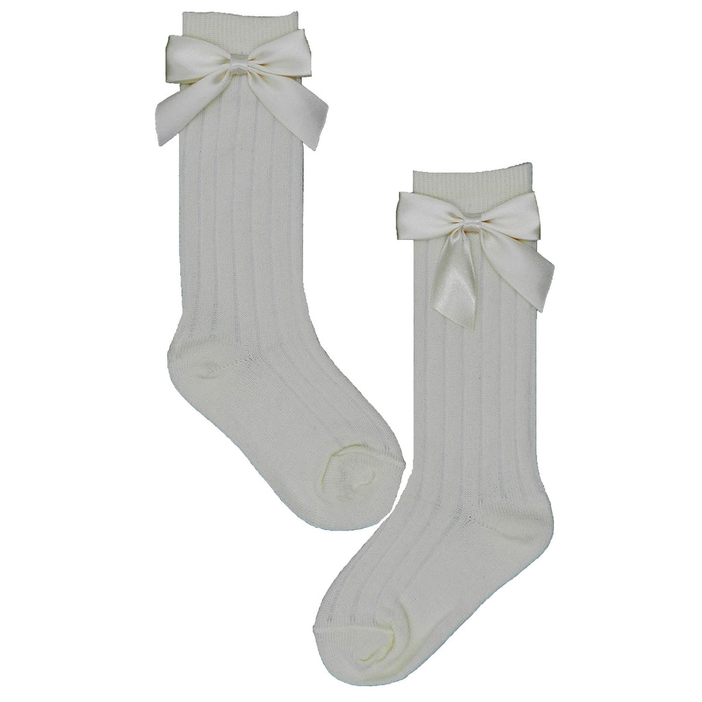 CALCETA ALGODÓN CON MOÑO