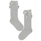 CALCETA ALGODÓN CON MOÑO
