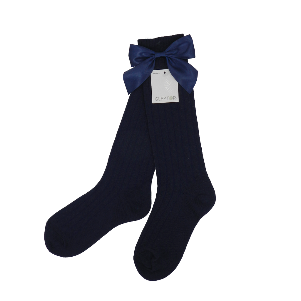 CALCETA ALGODÓN CON MOÑO