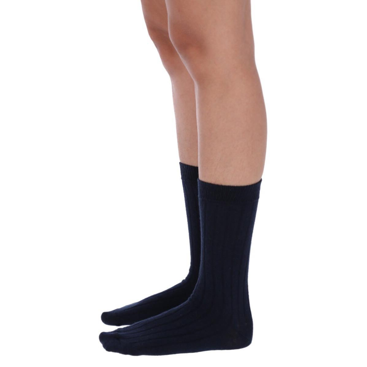 CALCETÍN ESCOLAR ALGODÓN ACANALADO