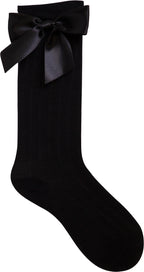 CALCETA ALGODÓN CON MOÑO