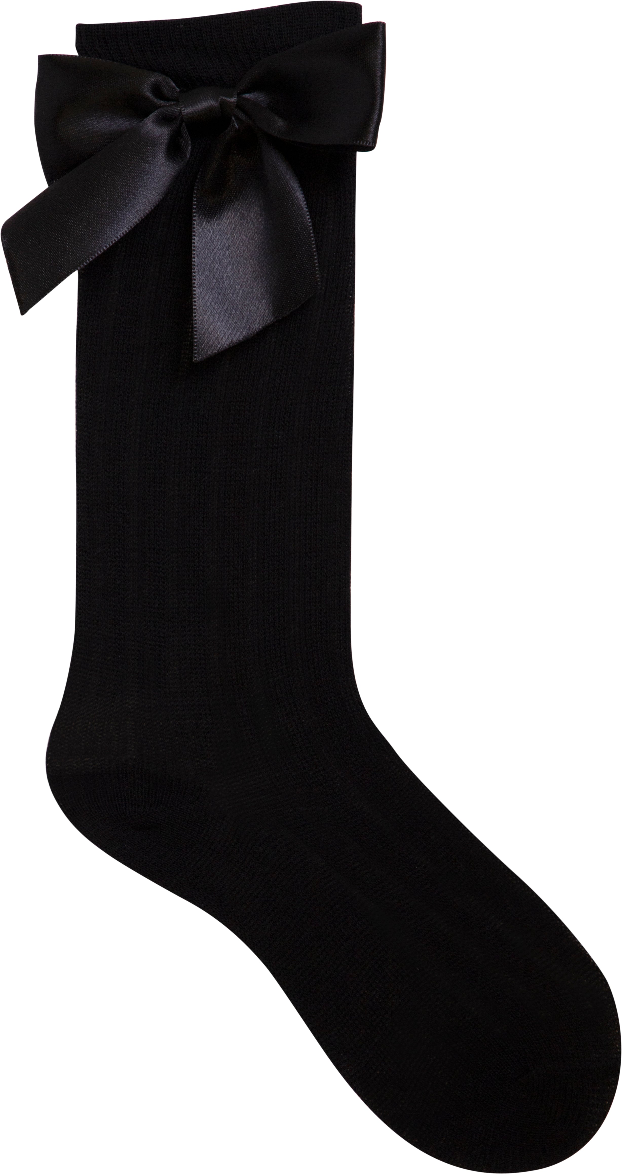 CALCETA ALGODÓN CON MOÑO