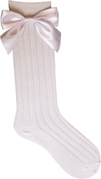CALCETA ALGODÓN CON MOÑO