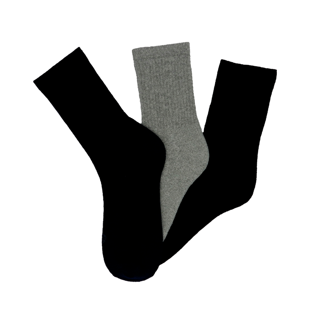 PAQUETE 3 PARES: CALCETÍN ALTO  DEPORTIVO